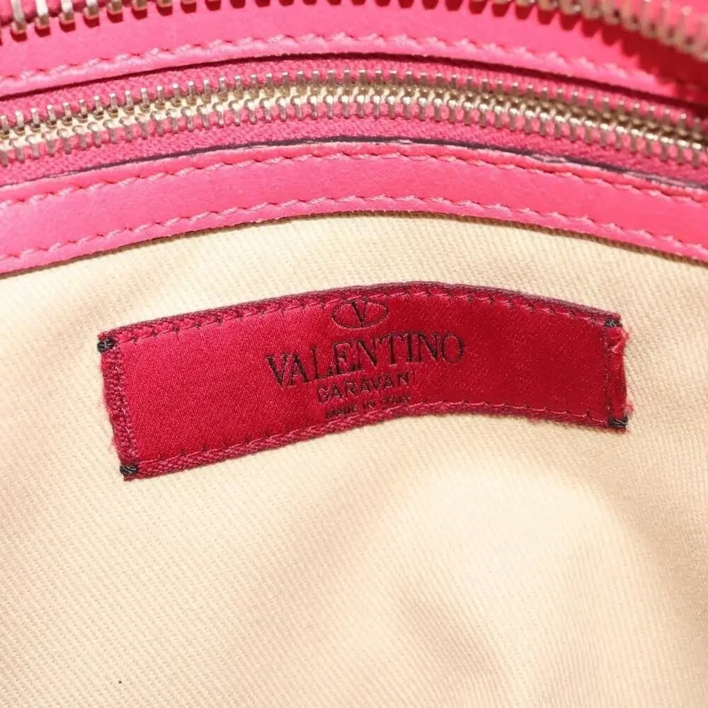 Valentino Rockstud Leather Handbag Red